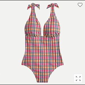 NWT JCrew One-piece Tie Shoulder Swimsuit